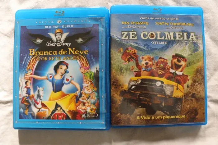 Blu Ray Branca de Neve e os Sete Anões + Zé Colmeia - O Filme Lote 2 filmes