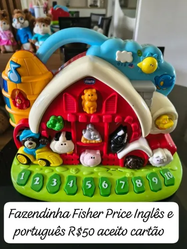 Fazendinha FisherPrice inglês e português 
