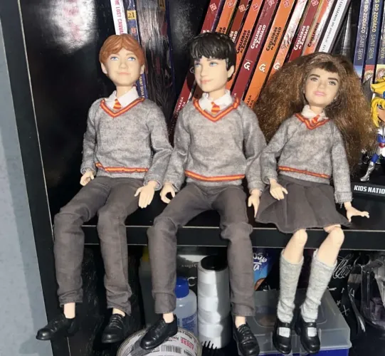 3 bonecos harry potter