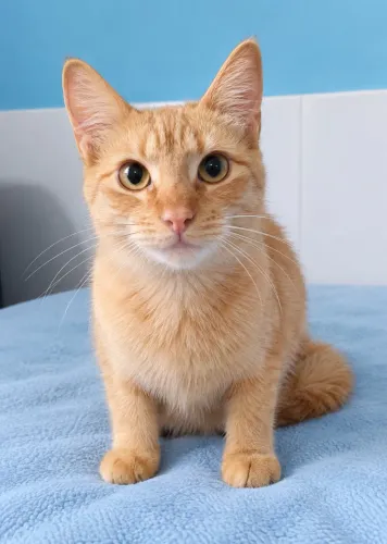 Gatinho laranja para adoção responsável
