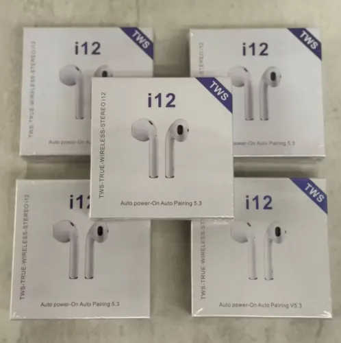 Fone de ouvido bluetooth i12!