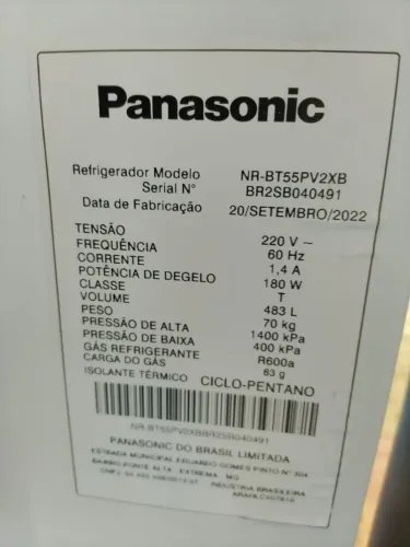 Geladeira Frost Free Panasonic 483l semi nova