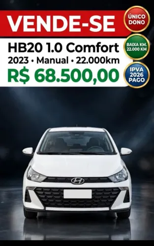 Hyundai HB20 Comfort 1.0 Flex 12V Mec. 2023