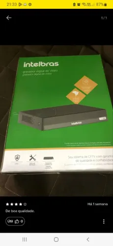 Dvr intelbras com 8 canais..novo