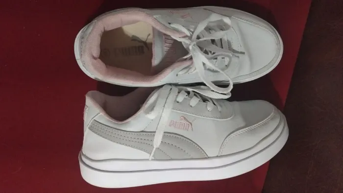 Tênis Feminino Branco/Rosa número 35