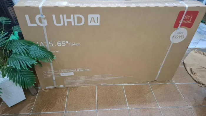 vendo tv samrt LG 65 ultra HD com inteligência artificial tv lacrada