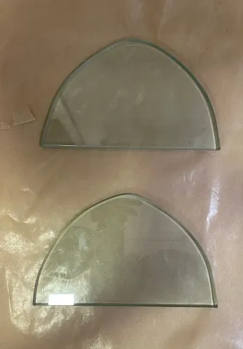 Vidro para canto 1/4 de circulo