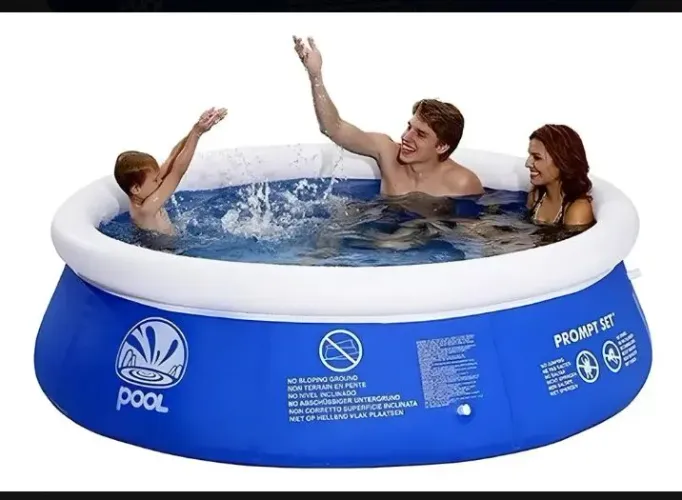 PISCINA INFLÁVEL, COR AZUL,