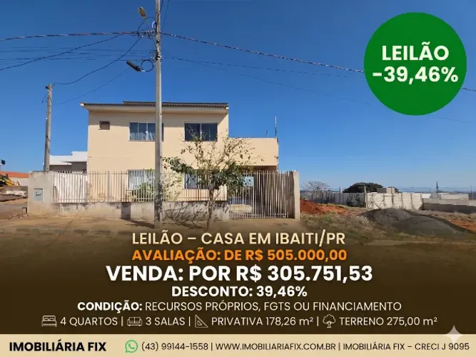? Imóvel amplo com excelente metragem de construção a preço de oportunidade