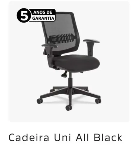 cadeira uni all black - Flexform