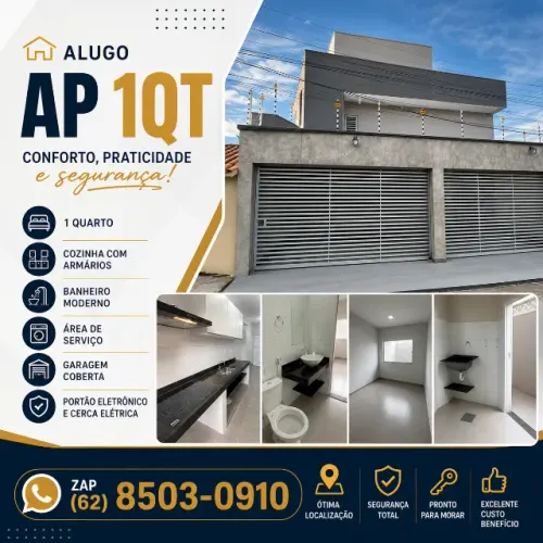 Kitnet Loft 1 Quarto Linda Nova Recem construida Andar de cima