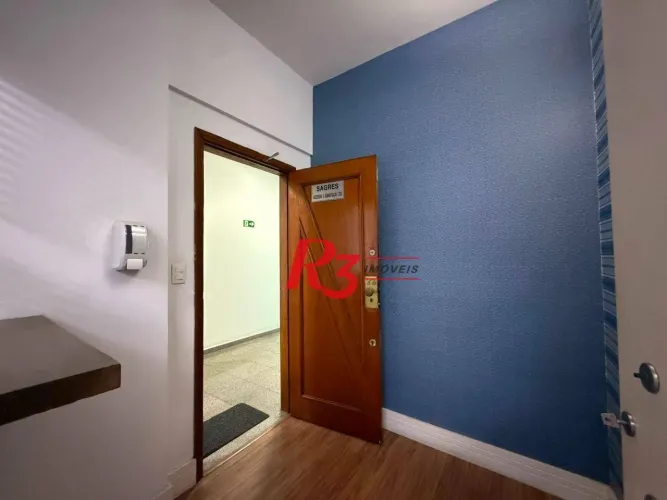 Sala, 108 m² - venda por R$ 400.000,00 ou aluguel por R$ 2.500,00/mês - Centro - Santos/SP