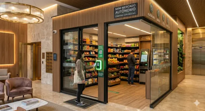 Mercado Autônomo Grátis no seu Condomínio ou Empresa
