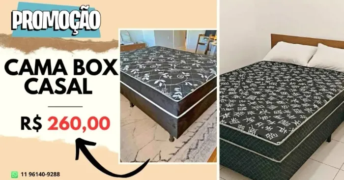 cama box casal (promoção limitada)