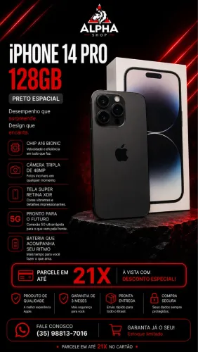 IPHONE 14 PRO 128GB SEMINOVO