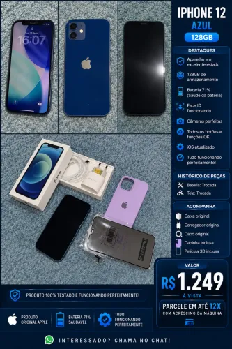 iPhone 12 impecável