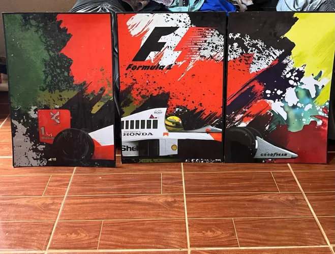 Quadro decorativo aryton Senna 