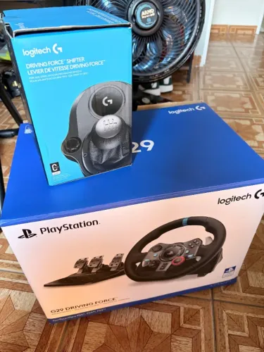 Conjunto Volante G29 (Playstation) + Câmbio G29 + Suporte