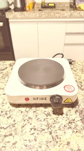 Fogão Cooktop Fogareiro Elétrico Portátil 1 Bocas 1000W