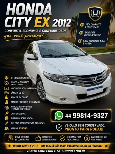 Honda City Sedan EX 1.5 Flex 16V 4P Aut. 2012