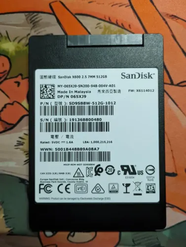 SSD SATA 512gb SanDisk x600