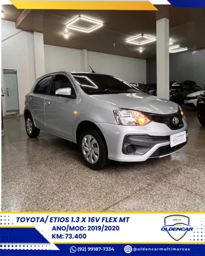 Toyota Etios X 1.3 Flex 16V 5P Mec. 2020