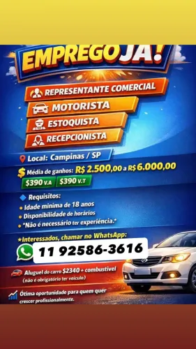 Vagas de emprego em Campinas (SP)