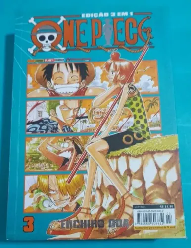 Mangá One piece ed 3 em 1 , volume 3
