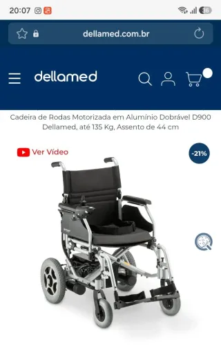 Cadeira de rodas dellamed D900