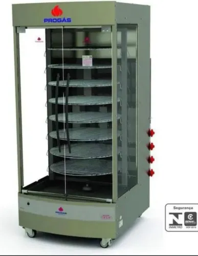 Ac máquina de assar frango forno 128kg Progás