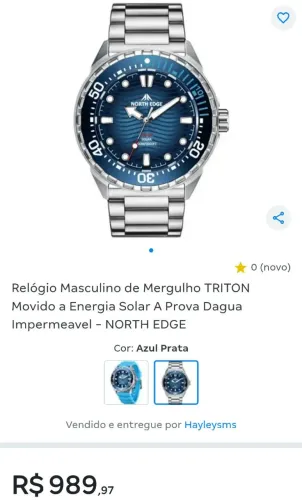RELÓGIO NORTH EDGE TRITON WR300M TOUGH SOLAR