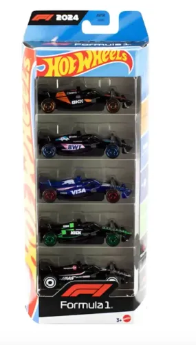 Hot Wheels Diecast Veículo de Brinquedo Racing Pacote 5 carros para crianças a partir de