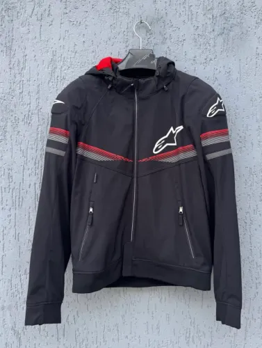 Jaqueta Alpinestars Sektor V2 Tech Hoodie Preto/vermelho - Tamanho XL