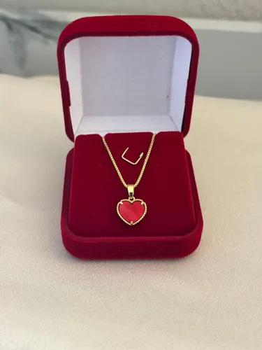 Colar Coração Vermelho