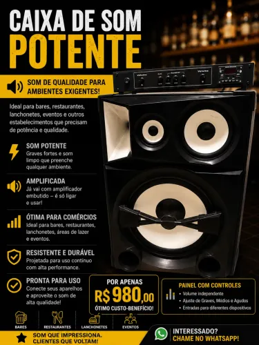 Caixa de som amplificada