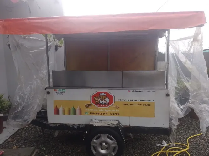 Carrinho de cachorro quente completo 