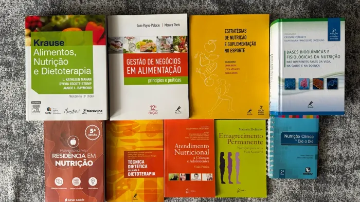 KIT DE LIVROS NUTRIÇÃO - 9 LIVROS