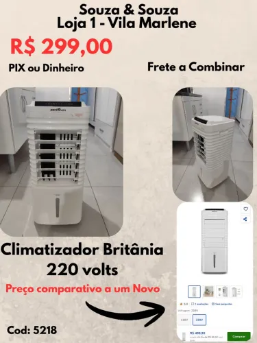 Climatizador Britânia 220 Volts