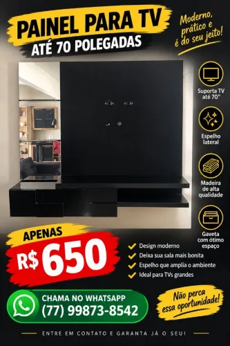 PAINEL PARA TV ATE 70 POLEGADAS