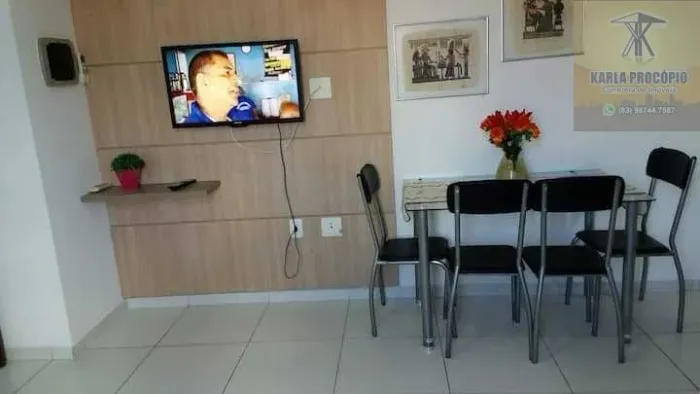 Apartamento mobiliado de 1 quarto para alugar em Joao pessoa no Jardim Oceania