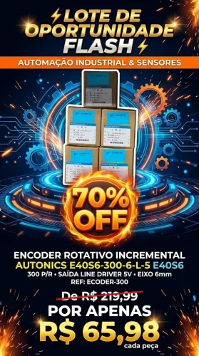 Lote de Oportunidade da Flash - Automação Industrial & Sensores