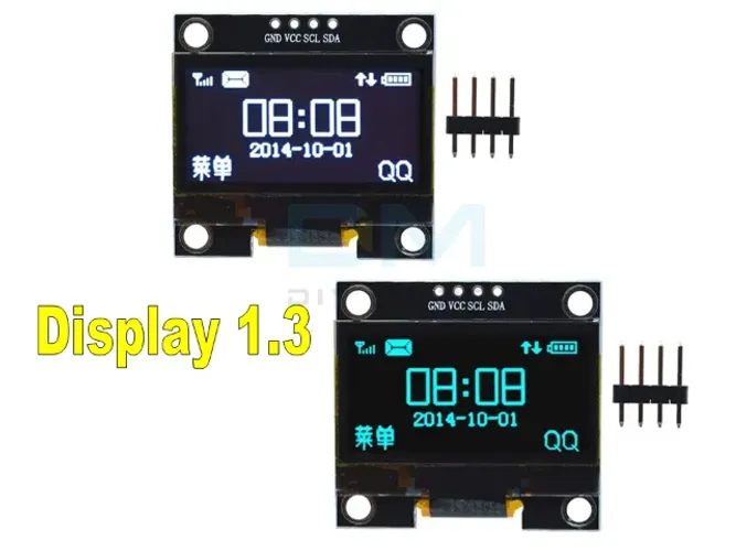 arduino Display 1.3 Polegadas Oled Iicd Lcd