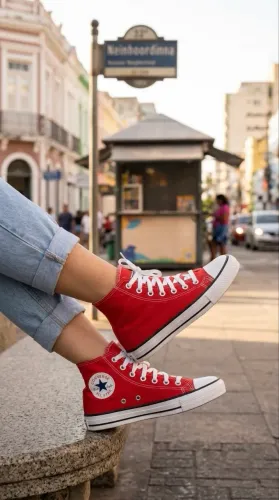 Bota All Star Vermelha