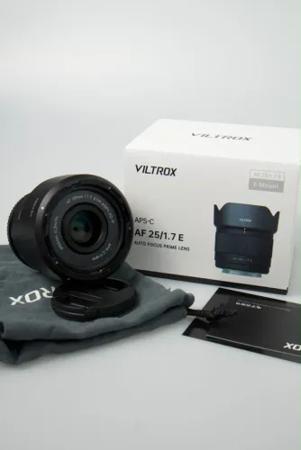 Lente Viltrox AF 25mm f/1.7 Air para Sony E-mount (APS-C) - Na caixa