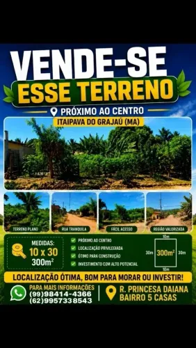 Terreno 10x30 300m2 vem que tá barato