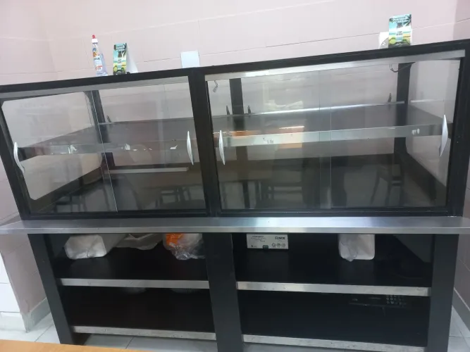 Vitrine espositora seca