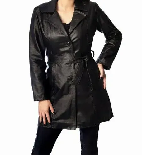 Casaco couro - feminino veste M/G -argentino de couro legítimo
