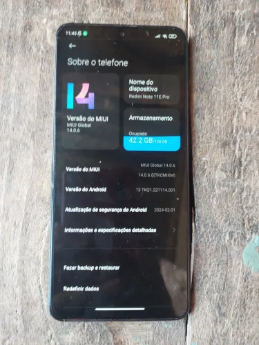 Vendo Xiaomo Redmi Note 11E Pro 128GB 8+3GB RAM sem detalhe bem conservado