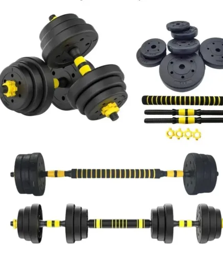 Kit halteres musculação academia 3 em 1 27kg