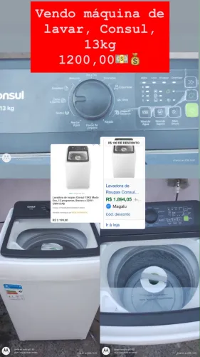 Vendo Máquina De Lavar Consul